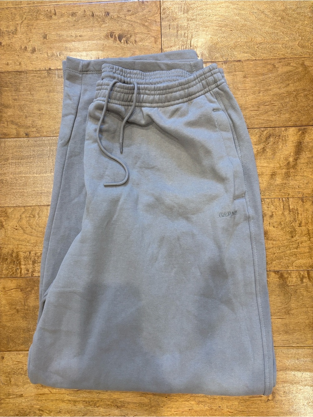 Garage Ultra Fleece Straight-Leg Sweats w/ Pockets—Unisex XL Relaxed, Beige NWT